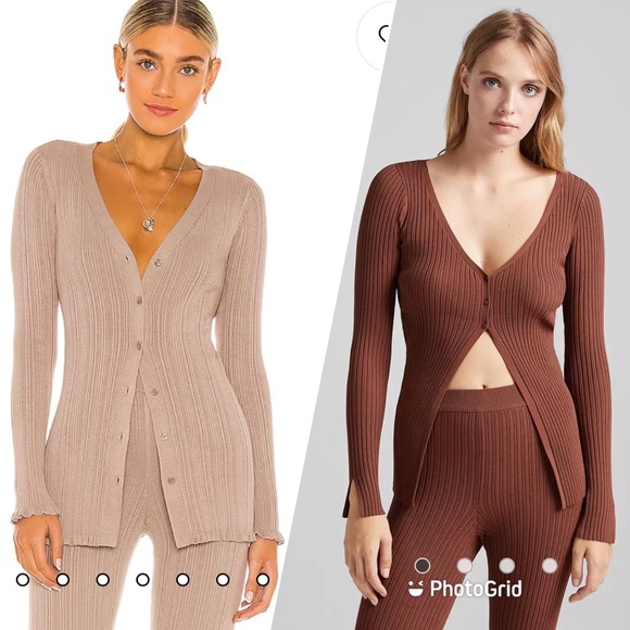 Olivaceous ribbed cardi Cardigan cream - Picture 16 of 16